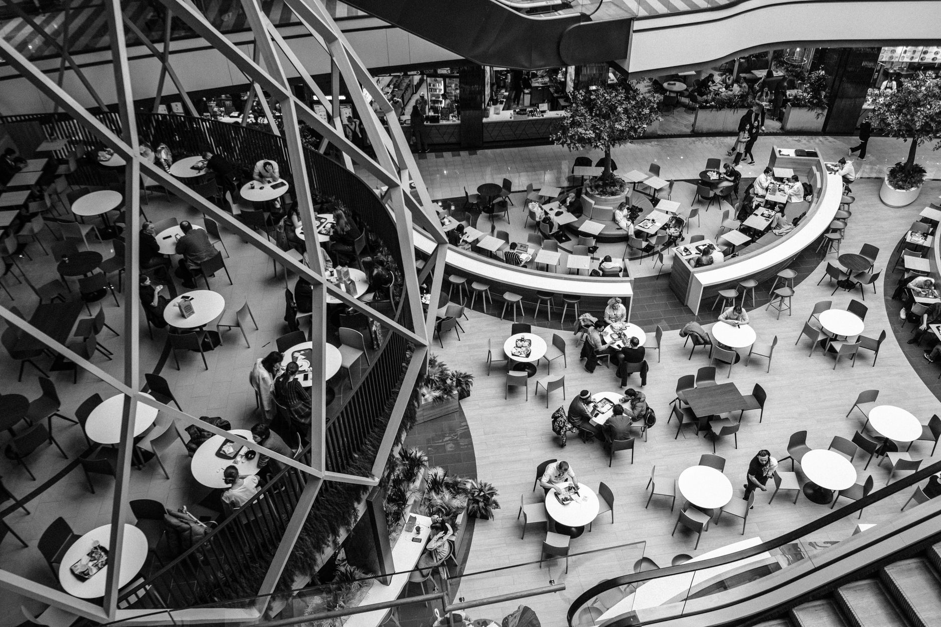 bangkok shopping mall food court interior