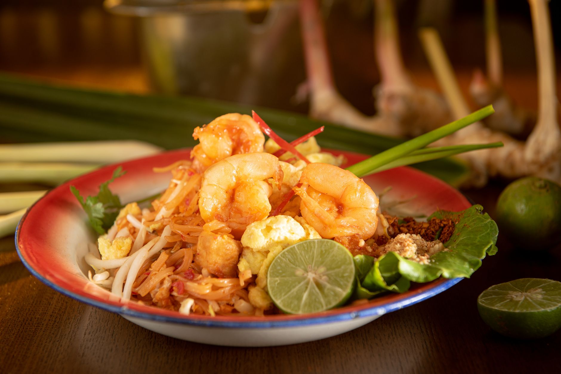 Bangkok pad thai fried noodles