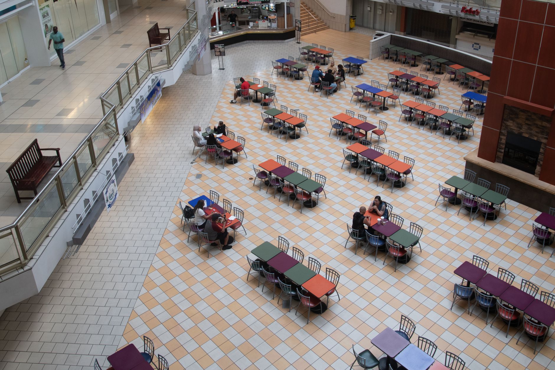 shopping mall food court bangkok interior