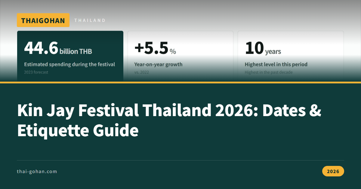Kin Jay Festival Thailand 2026: Dates & Etiquette Guide