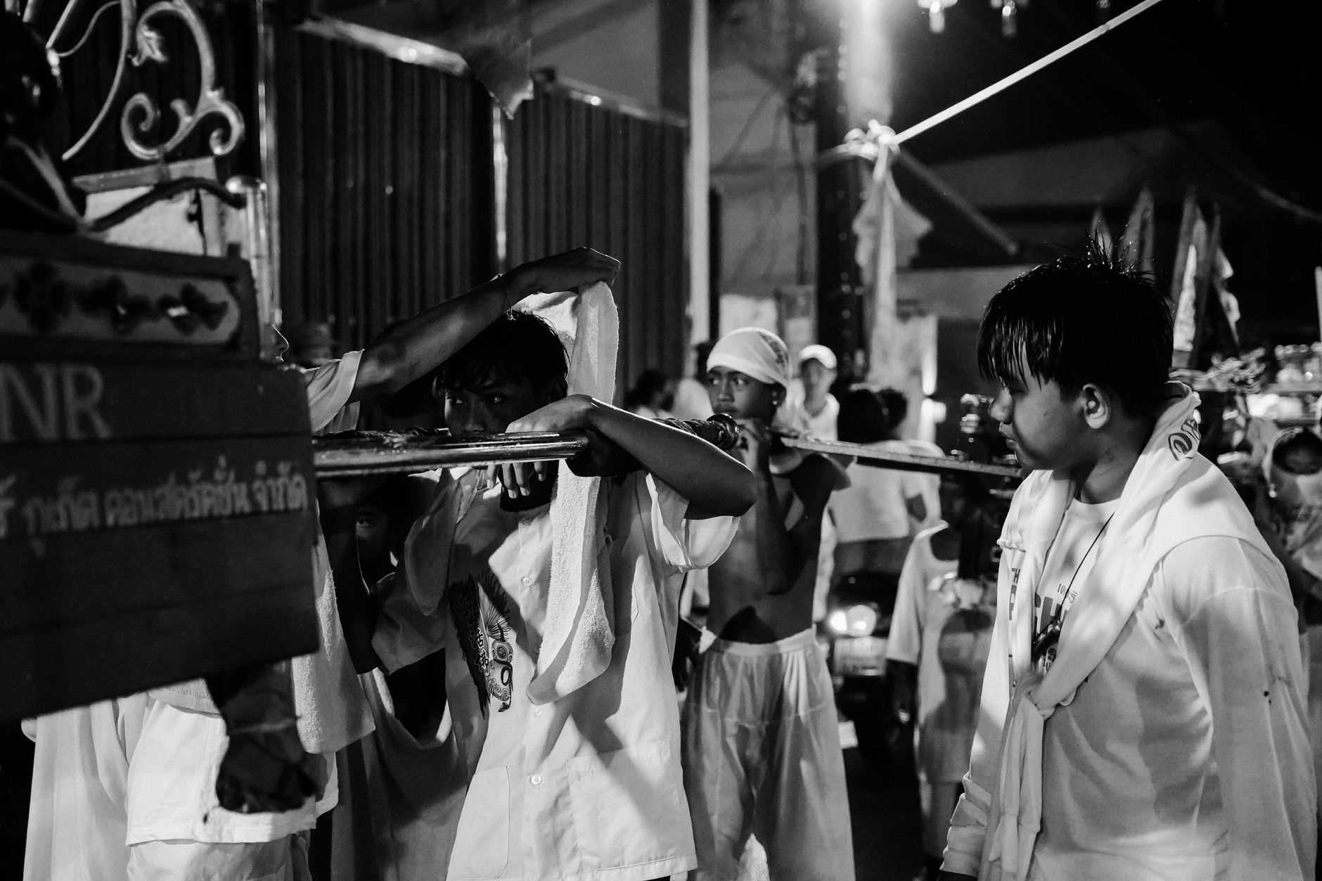 phuket vegetarian festival street procession thailand